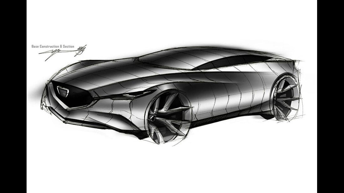 Mazda Shinari, Design-Zeichnung