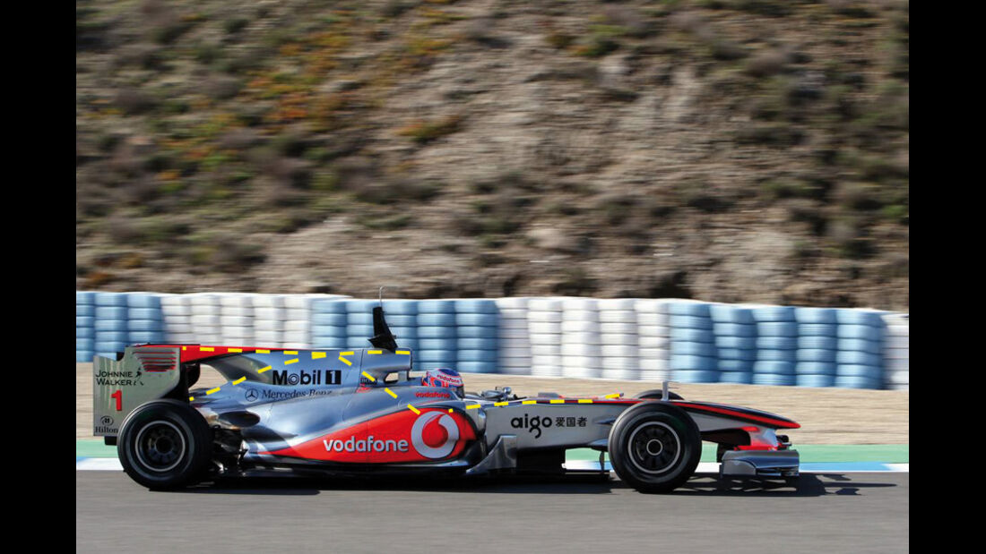 McLaren 2010 Test F-Schacht