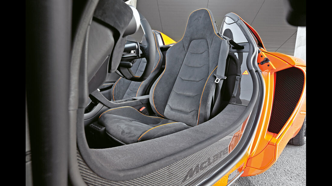 McLaren 650s Spider, Fahrersitz