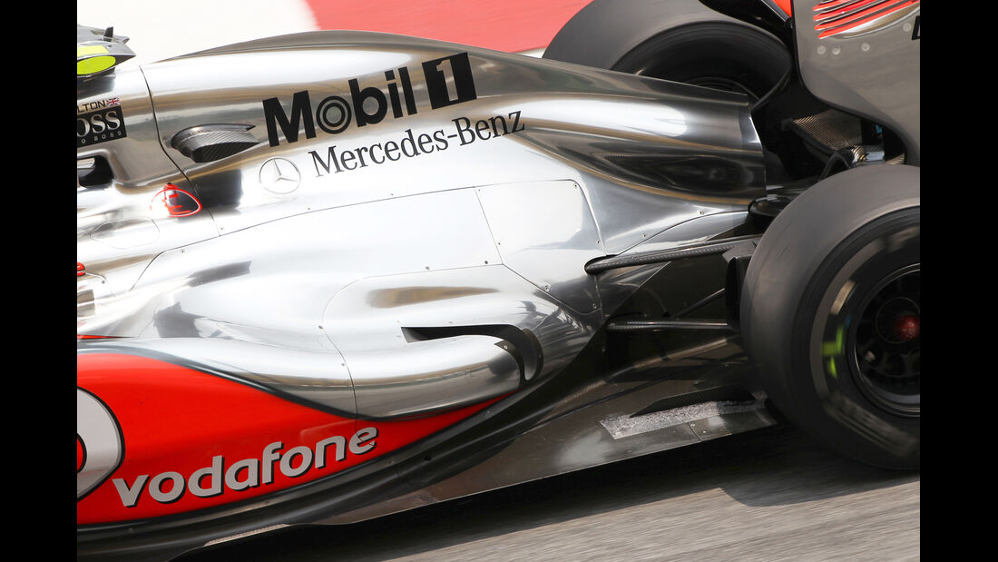 McLaren Auspuff GP Spanien 2012