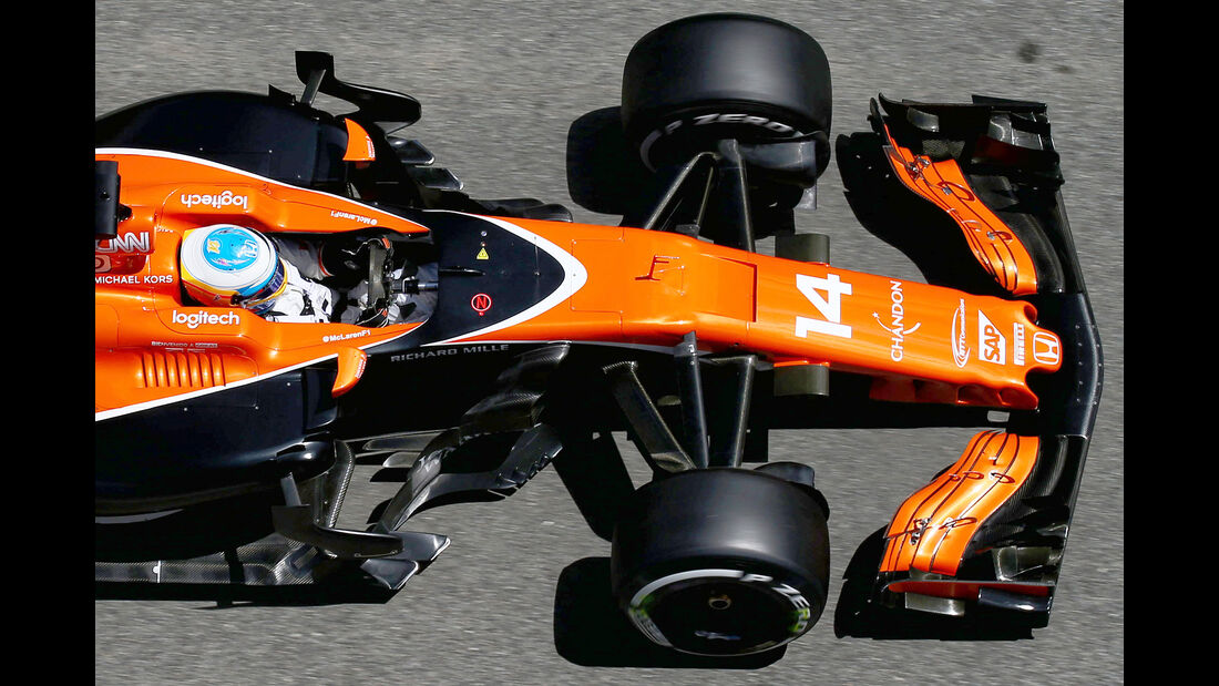 McLaren - F1-Abmessungen - 07/2017