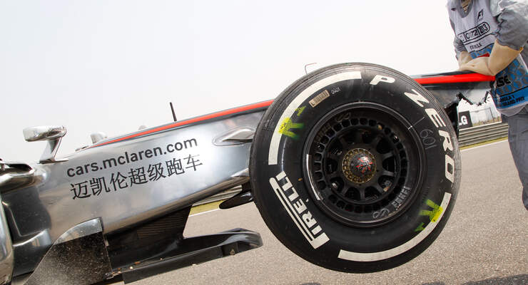 McLaren GP China 2013 Pirelli-Reifen
