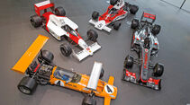 McLaren M7A, McLaren M23, McLaren MP4-4, McLaren MP4-27, von oben