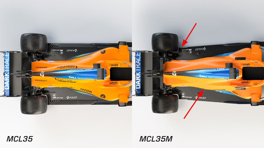 McLaren MCL35M vs. MCL35 - Formel 1 - 2021