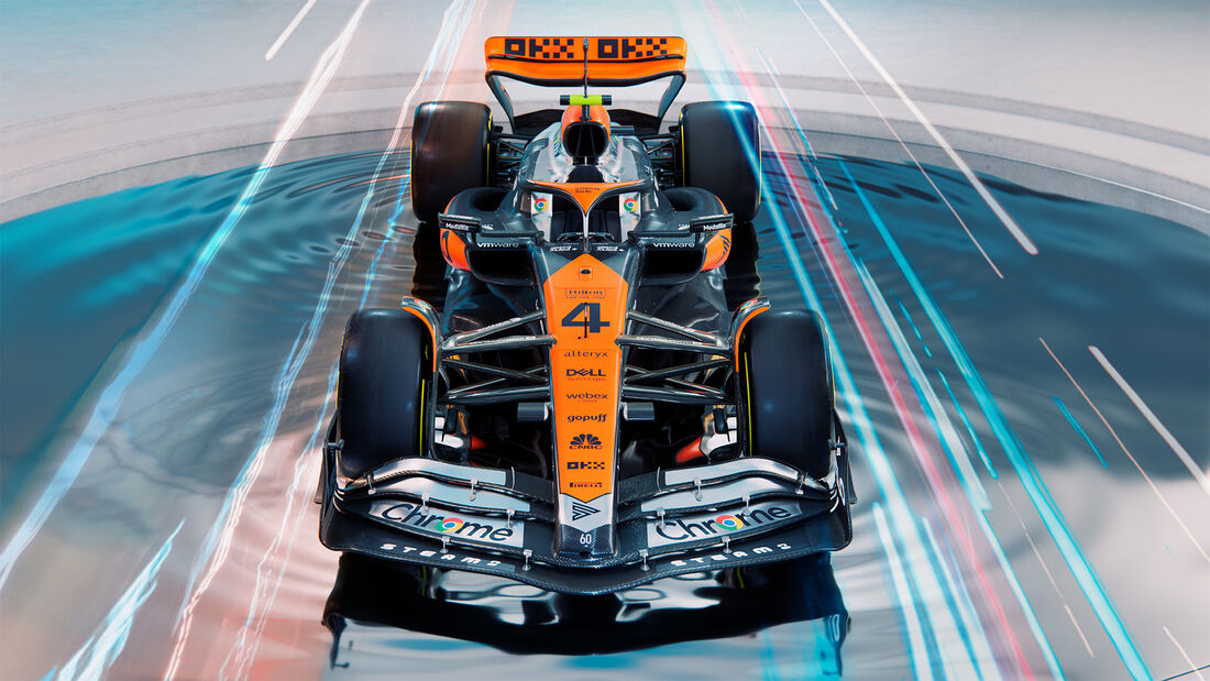 McLaren MCL60 - Chrome-Lackierung - GP England 2023