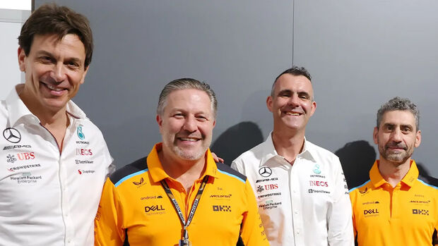 McLaren - Mercedes - Toto Wolff - Zak Brown - Andrea Stella