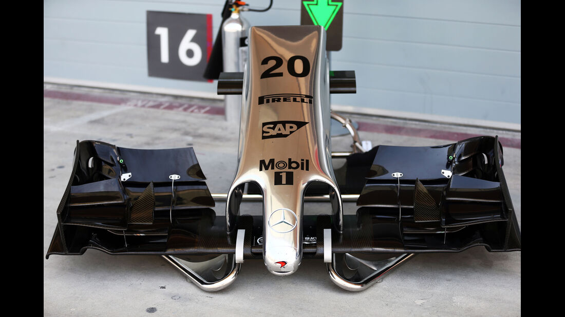 McLaren Nase - Bahrain - Formel 1-Test  - 2014