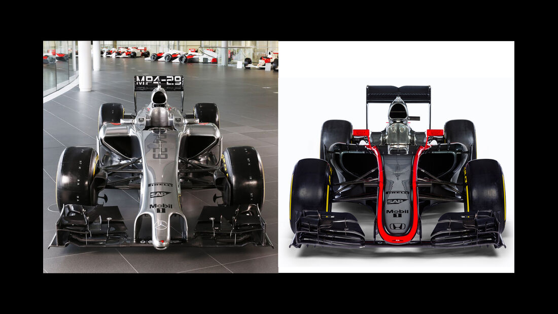 McLaren Vergleich MP4-30 vs. MP4-29