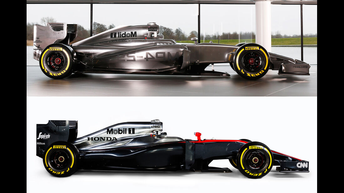 McLaren Vergleich MP4-30 vs. MP4-29