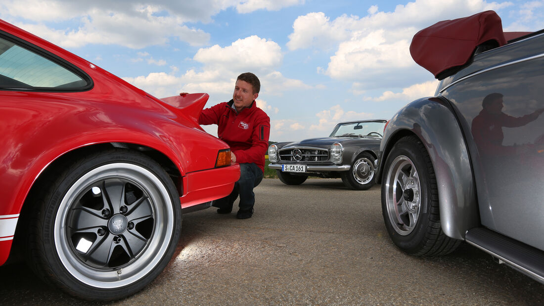 Mechatronik-Mercedes SL, Memminger-VW Käfer, K & F-Porsche 911