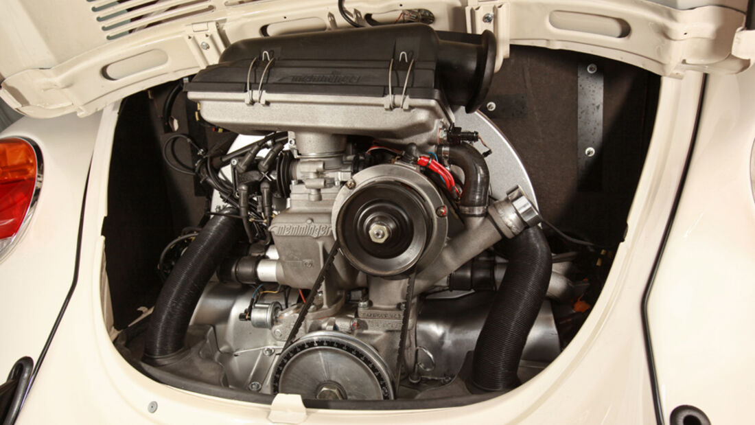 Memminger- VW Käfer, Motorraum, Detail