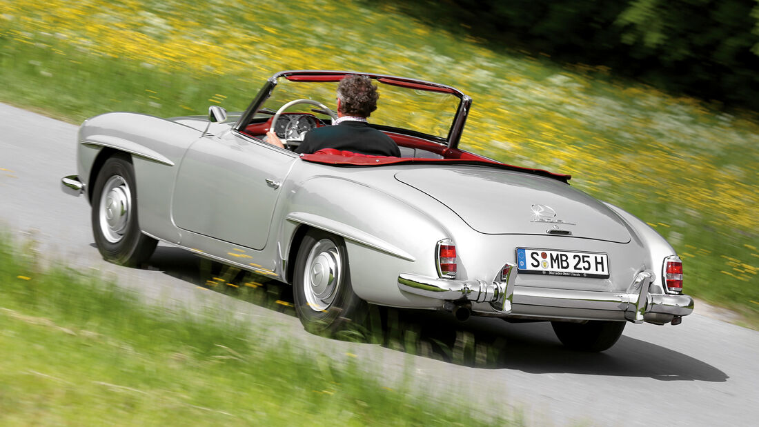 Mercedes 190 SL, Heckansicht