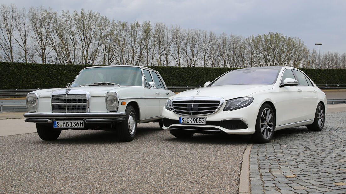 Mercedes 280 E, Mercedes E 220 d, Impression, Generationen-Treffen