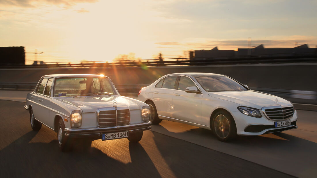 Mercedes 280 E, Mercedes E 220 d, Impression, Generationen-Treffen