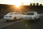 Mercedes 280 E, Mercedes E 220 d, Impression, Generationen-Treffen