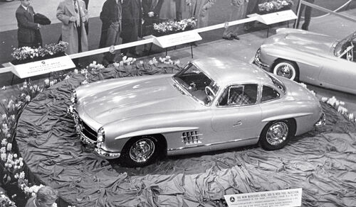 Mercedes 300 SL, Max Hoffman, Austellungsraum