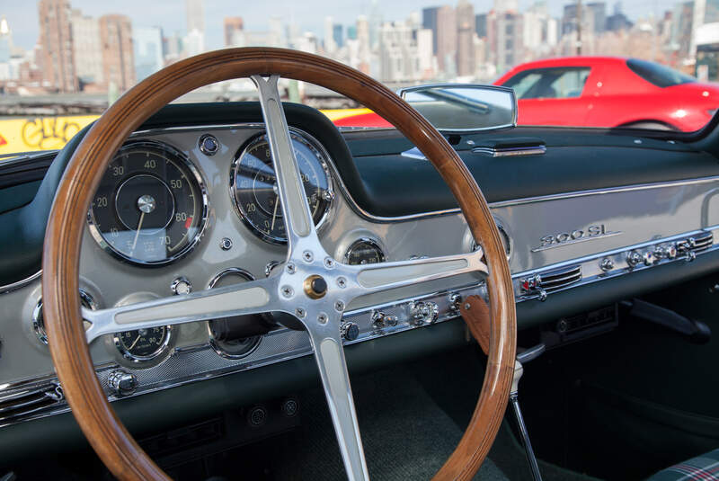 Mercedes 300 SL, Max Hoffman, Lenkrad, Rundinstrumente