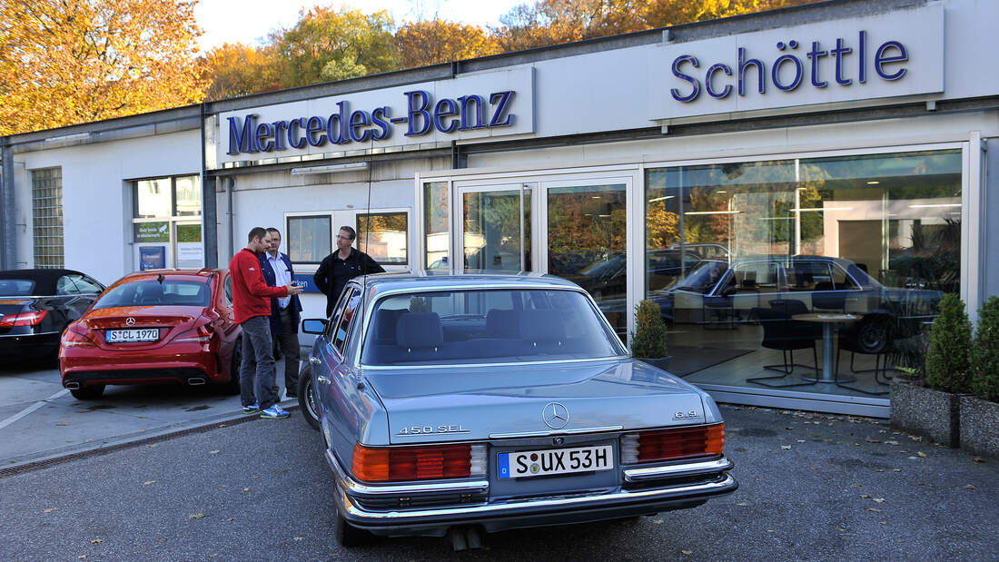 Mercedes 450 SEL 6.9, Heckansicht