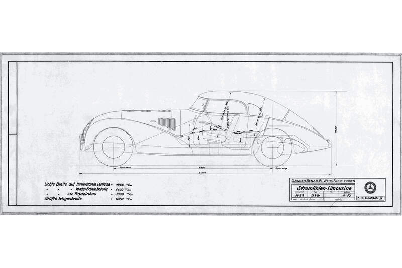 Mercedes 540 K Stromlinie, Dokumente