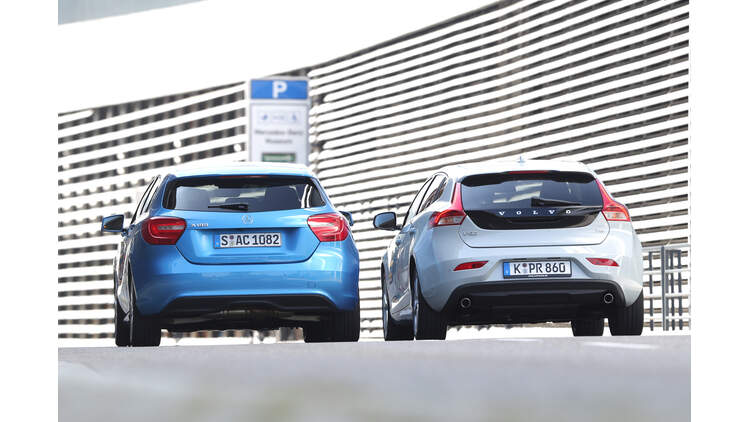 Mercedes A 180 Und Volvo V40 T2 Im Fahrbericht Edle Und Starke Kompakte Auto Motor Und Sport