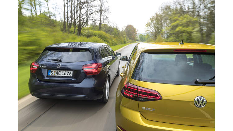Mercedes A 200 Und Vw Golf 1 5 Tsi Im Test Auto Motor Und Sport