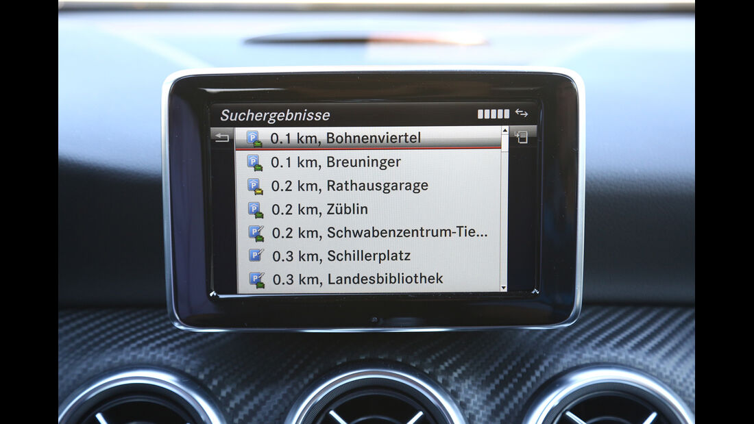 Mercedes A-Klasse, Bildschirm, Bordcomputer