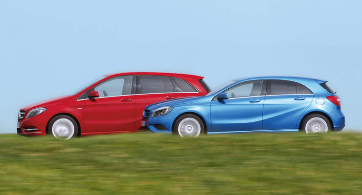 Mercedes A-Klasse, Mercedes B-Klasse, Seitenansicht