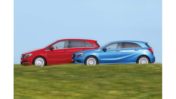 Mercedes A Und B Klasse Vergleich Agilitat Trifft Raumangebot Auto Motor Und Sport