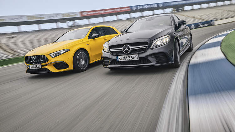 Mercedes Amg A 45 S Und C 43 Coupe Im Test Auto Motor Und Sport
