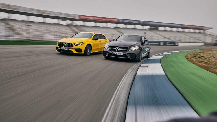 Mercedes Amg A 45 S Und C 43 Coupe Im Test Auto Motor Und Sport