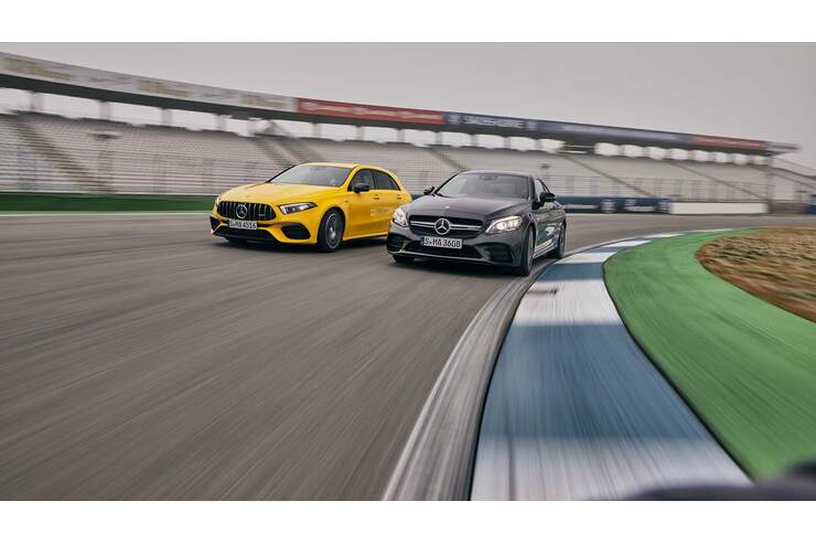 Mercedes Amg A 45 S Und C 43 Coupe Im Test Technische Daten Auto Motor Und Sport
