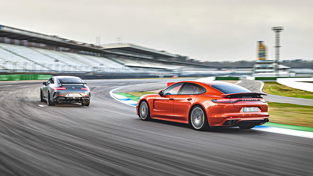 Mercedes AMG GT 63 S Gegen Porsche Panamera Turbo S Im Test AUTO Mercedes AMG GT 63 S Gegen Porsche Panamera Turbo S Im Test AUTO
