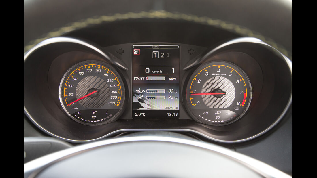 Mercedes-AMG GT S, Rundinstrumente