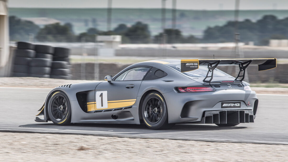 Mercedes AMG GT3, Seitenansicht