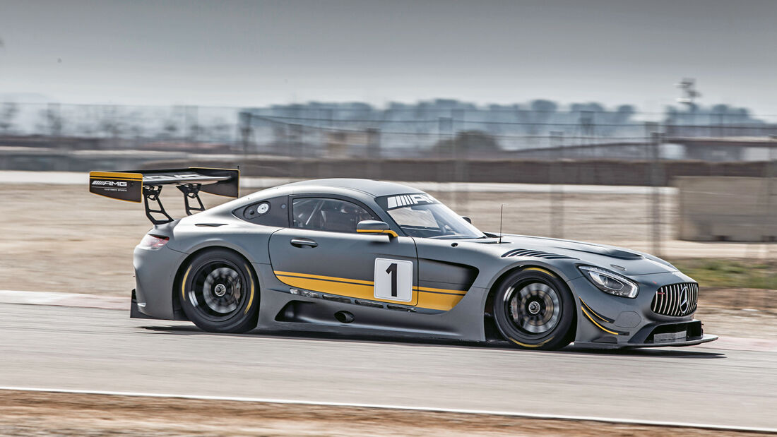 Mercedes AMG GT3, Seitenansicht