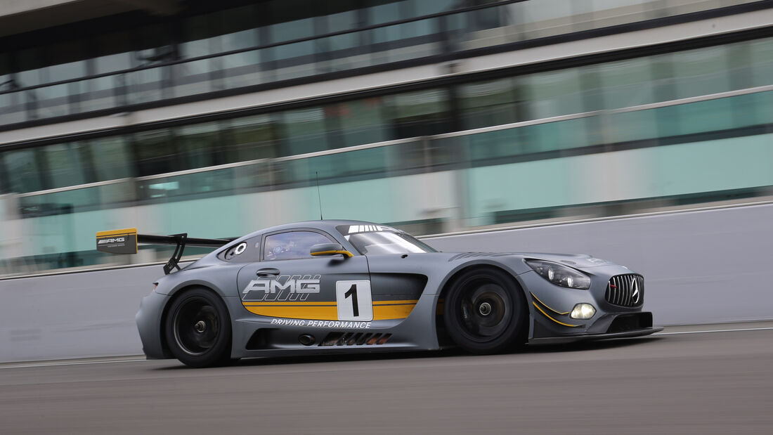 Mercedes-AMG GT3, Tracktest, Seitenansicht