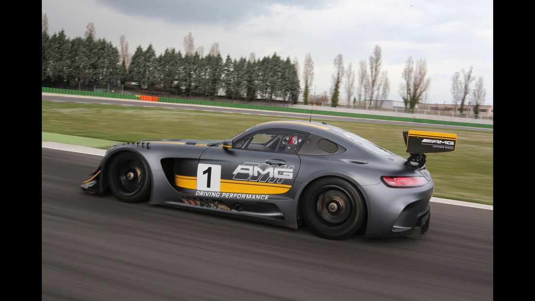 Mercedes-AMG GT3, Tracktest, Seitenansicht