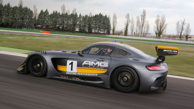 Mercedes-AMG GT3, Tracktest, Seitenansicht