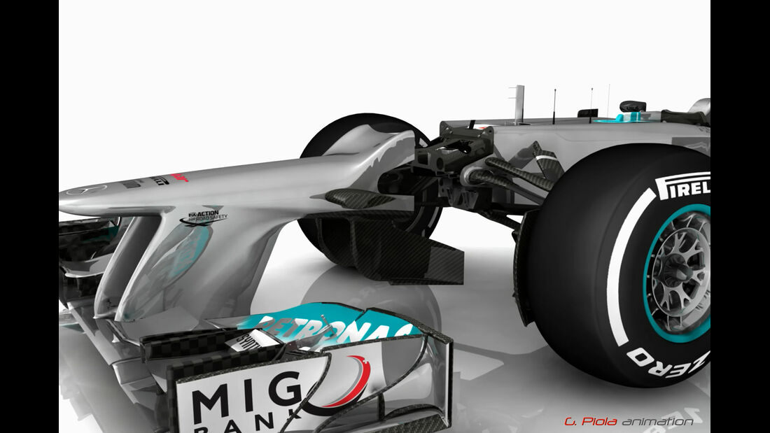 Mercedes AMG W03 2012 Piola F1 Technik DRS Trick