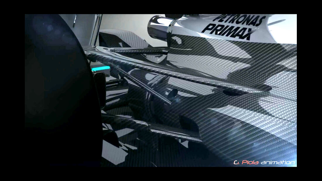 Mercedes AMG W06 - Piola-Animation - F1-Technik - 2015