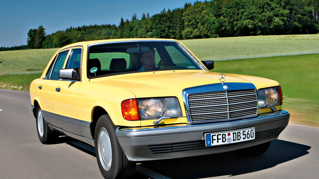 Mercedes-Ausstattungsvielfalt, Mercedes 560 SEL, Frontansicht