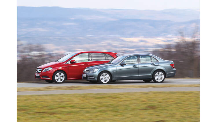 Mercedes B 200 Und C 180 Im Test Variabel Oder Lieber Klassisch Auto Motor Und Sport