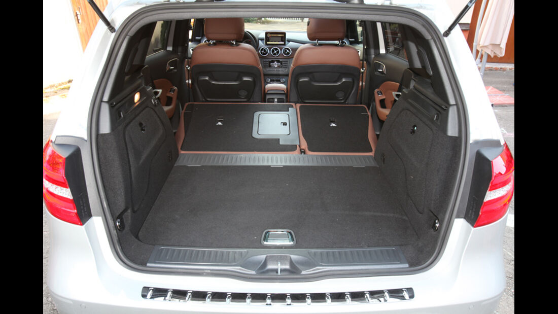 Mercedes B-Klasse, Kofferraum