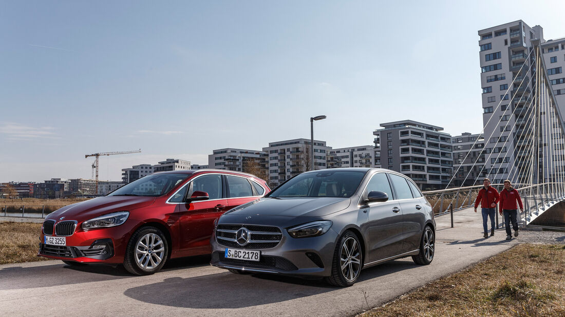 Mercedes B 200 D Und BMW 218d Active Tourer Im Test - Auto Motor Und Sport