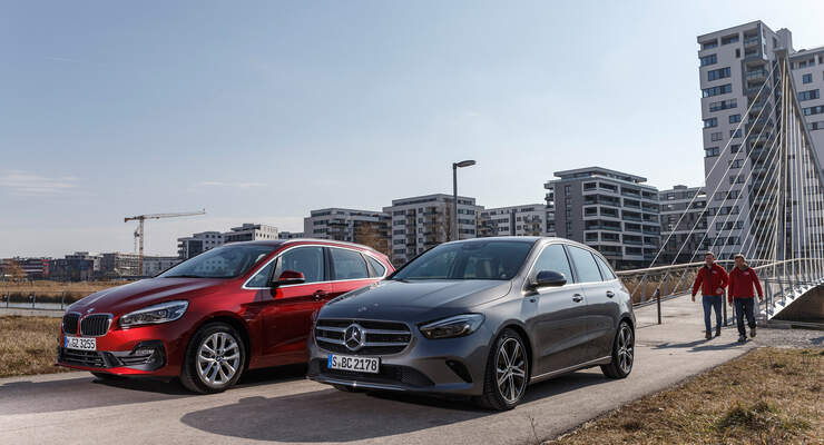 Mercedes B 200 D Und Bmw 218d Active Tourer Im Test Auto Motor Und Sport