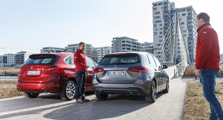 Mercedes B 200 D Und Bmw 218d Active Tourer Im Test Technische Daten Auto Motor Und Sport