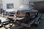 Mercedes-Benz 190 SL, Frontansicht, Anhänger