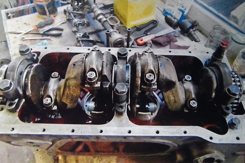 Mercedes-Benz 190 SL, Motor, Technikarbeiten