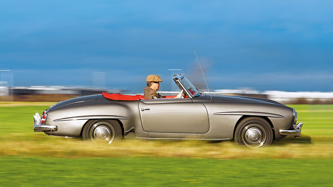 Mercedes-Benz 190 SL, Seitenansicht