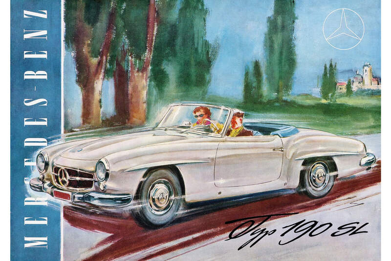 Mercedes-Benz 190 SL, Werbeplakat
